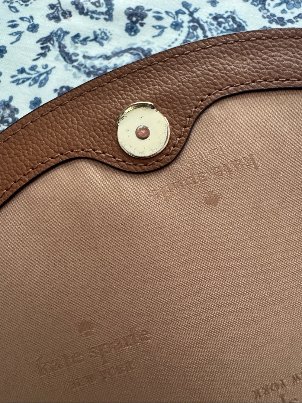 kate spade tan leather saddle crossbody - Picture 7 of 10